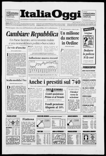 Italia oggi : quotidiano di economia finanza e politica